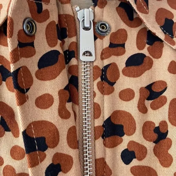 Scotch & Soda RARE Women's Leopard Trench Coat XS - Picture 5 of 10